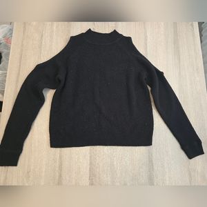 Cold shoulder knit top